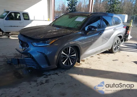 2021 Toyota Highlander Xse z USA, uszkodzony, nr VIN 5TDLZRBH9MS127620